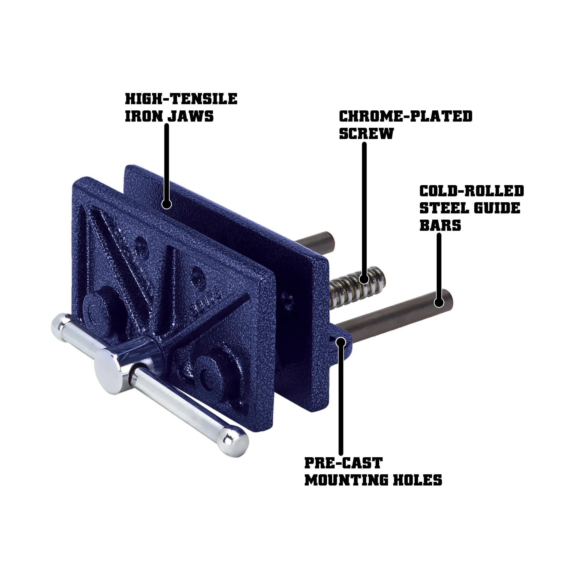 6-1/2 in. Light-Duty Woodworker's Vise, Pair