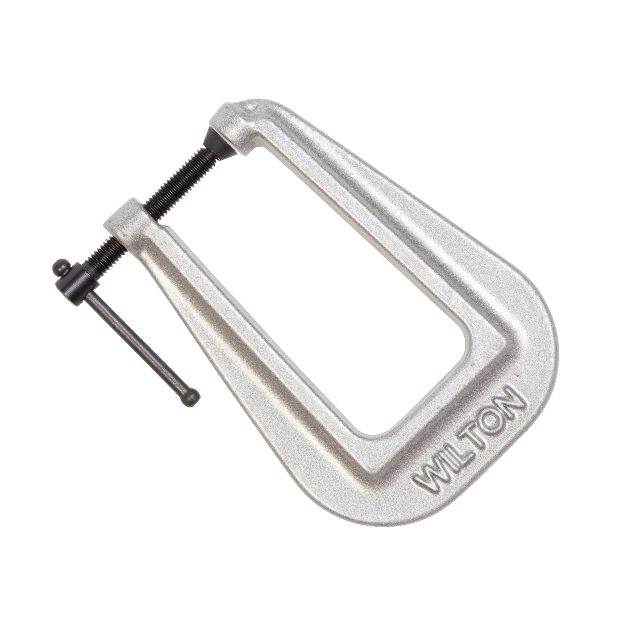 Deep-Reach Carriage C-Clamp, 0 in.  - in.  1 in.  Jaw Opening, 3 in.  Throat Depth