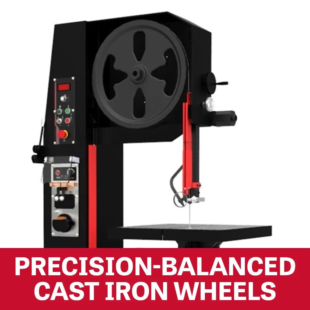 26" EVS Vert. Bandsaw, 2HP, 230/460V 3PH(EVBS-26)