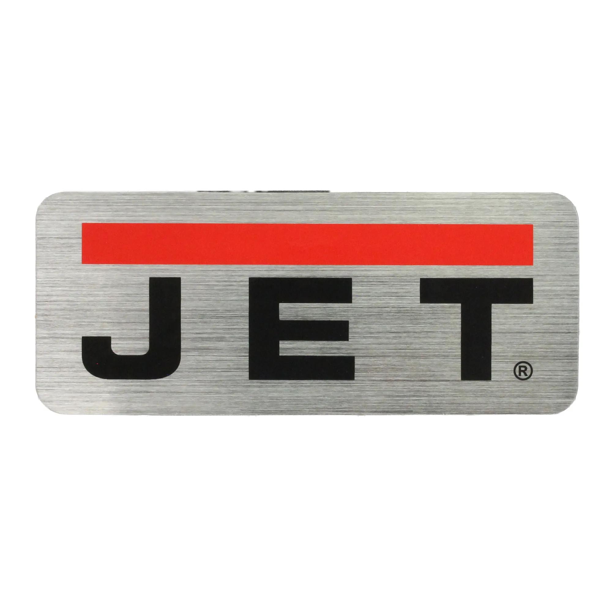 Jet Logo 113x47mm W/3M Adhesv for JET Machinery (JET-113)