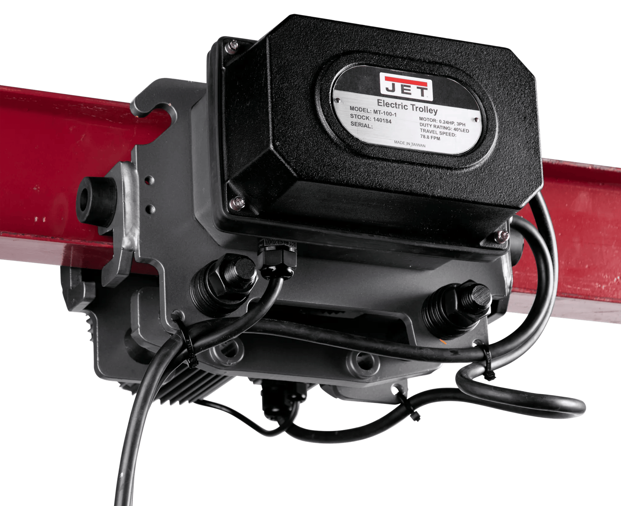 3 Ton,  2 Speed Electric Trolley, 0.2 5 / 0.75HP, 460V 3PH(MT300-4)
