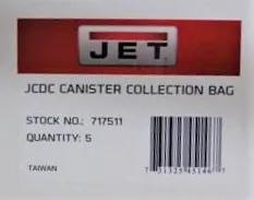 JCDC Replacement Canister Collection Bags, Pack of 5