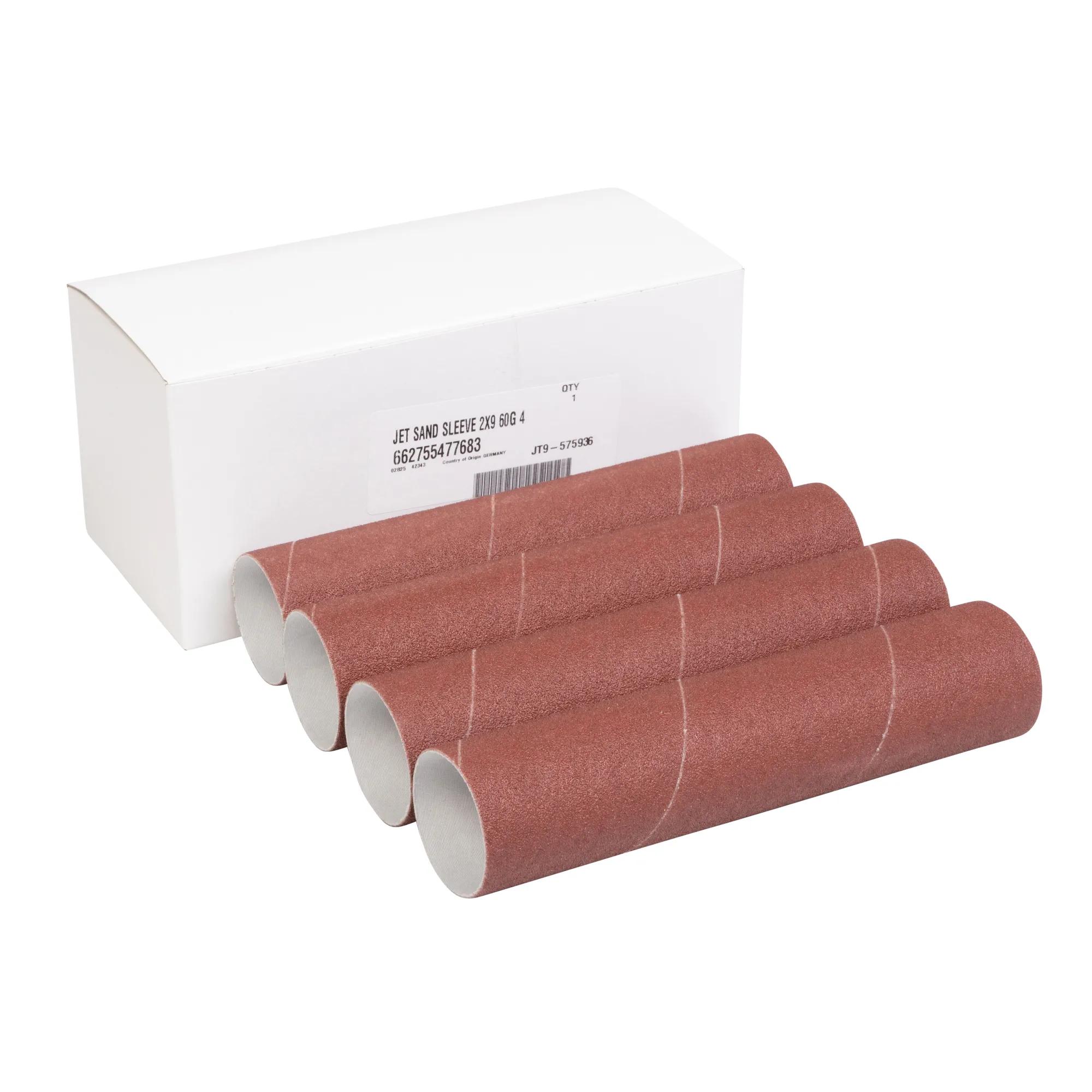 Sanding Sleeves, 2 x 9 in, 60 Grit, Pack of 4