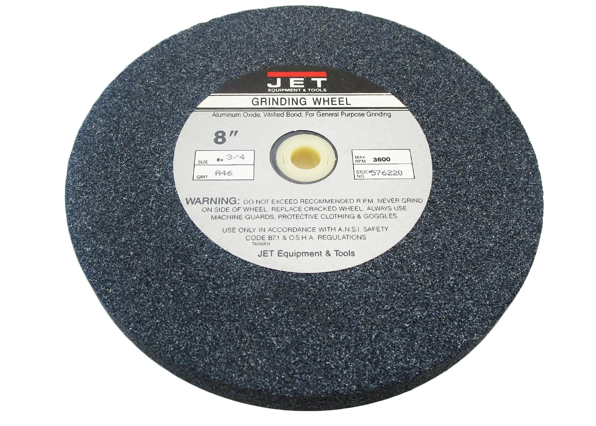 Grinding Wheel, 8 x 5/8 x 3/4 in, A46 for JBG6A Bench Grinder