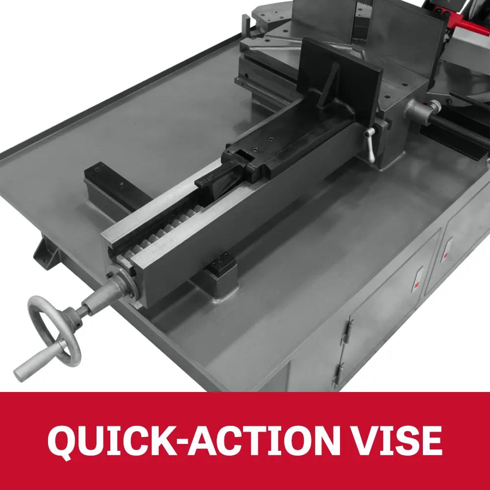 10" x 18" Horizontal Dual Mitering Bandsaw, 2HP, 230V 1PH(MBS-1018-1 10)