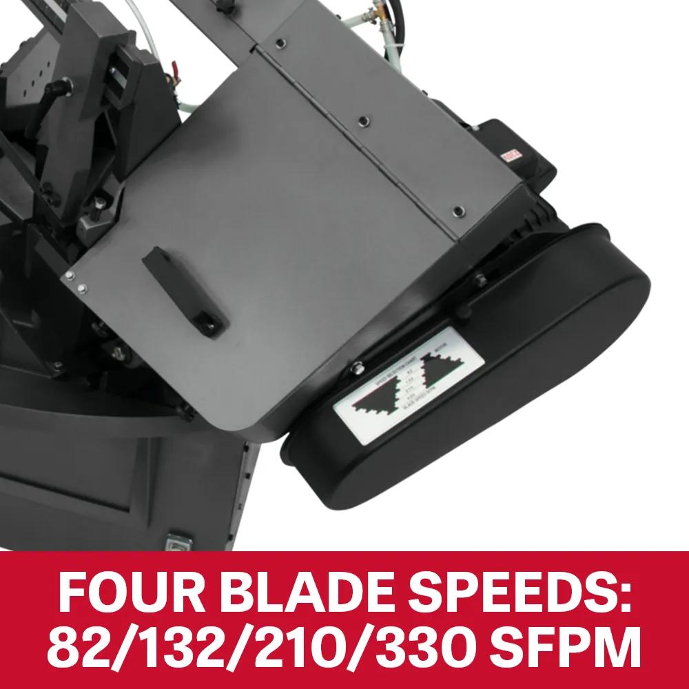 10" x 14" Horizontal Mitering Bandsaw, 2HP, 230V 1PH(MBS-1014W-1)
