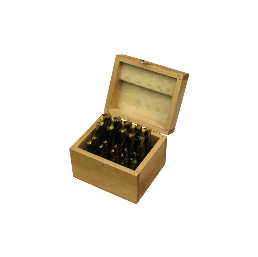 20-Piece TiN-Coated Single End Mill Set