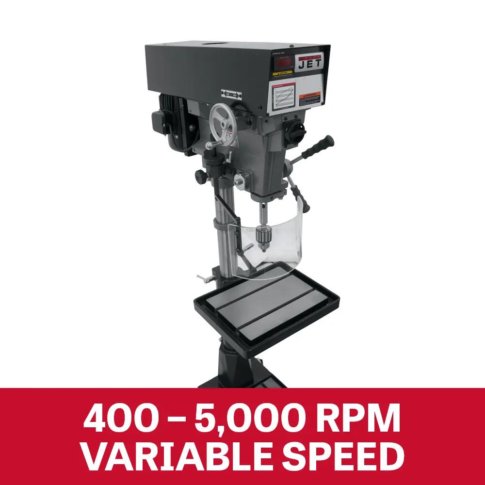 15" Vari. Speed Floor Model Drill Press, 1HP, 230/460V(J-A5818)