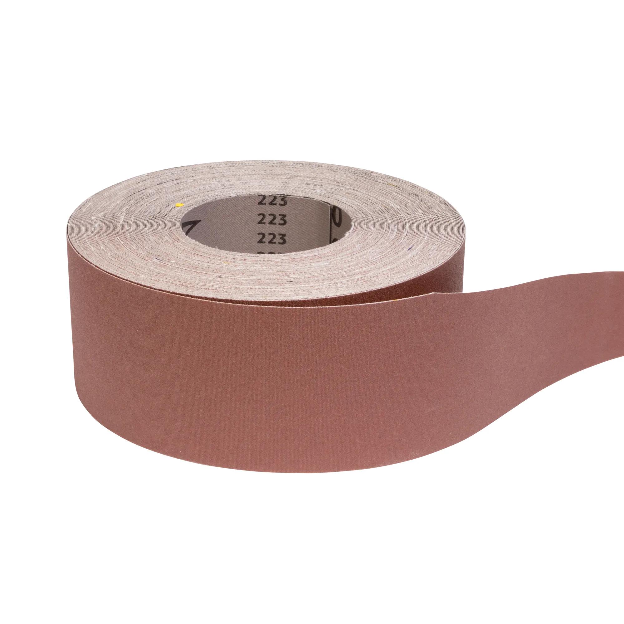 Premium Ready-to-Cut Abrasive Sandpaper, 220 Grit, 3" Wide