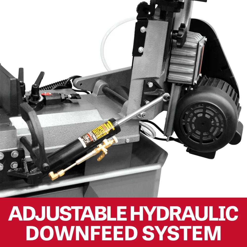 7" x 12" Deluxe Horizontal / Vert. Bandsaw, 0.75HP, 115/230V 1PH(HVBS-712D)