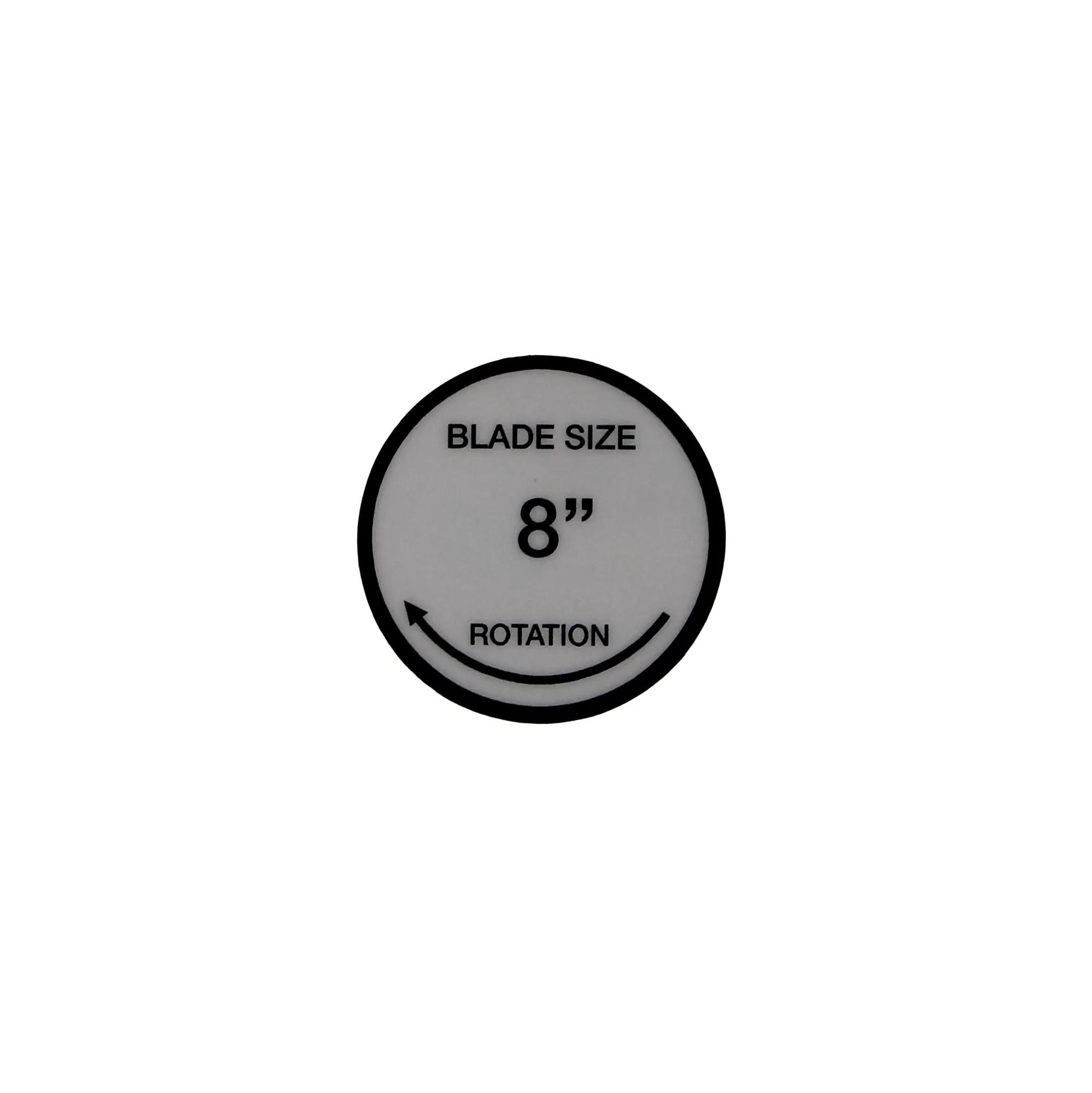 Label Rotation/blade Size (510) (3408248)