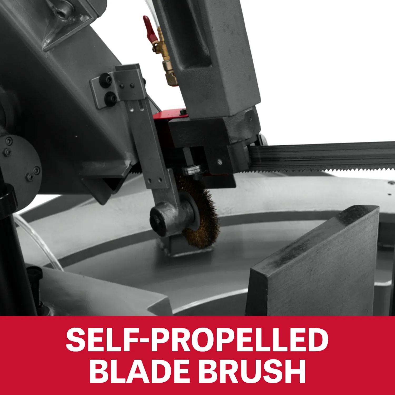 13" Semi-Automatic Dual Mitering Bandsaw 3HP, 3HP, 460V 3PH(MBS-1323EVS-H-4)