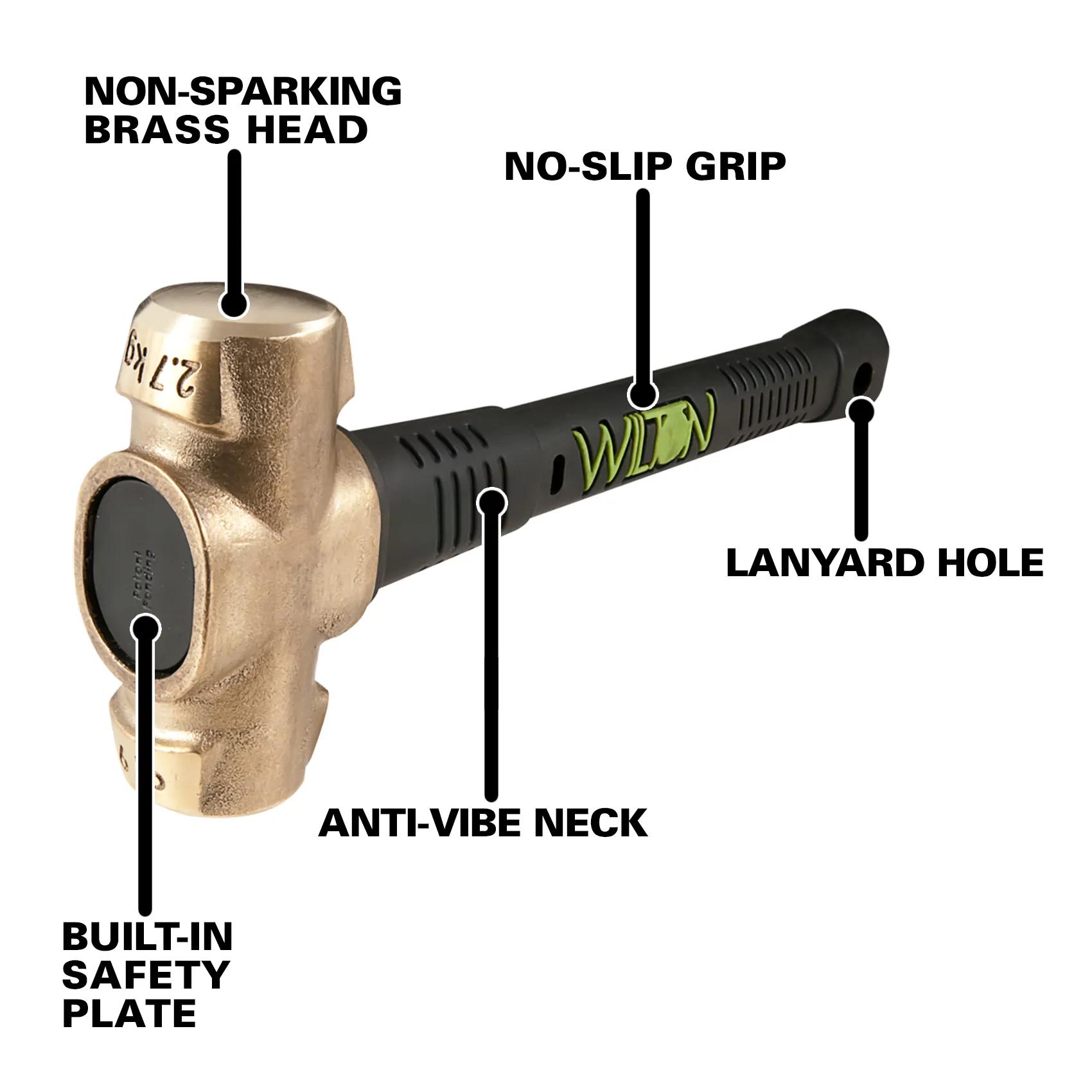 6 Lb Head, 16 in.  B.A.S.H Brass Hammer