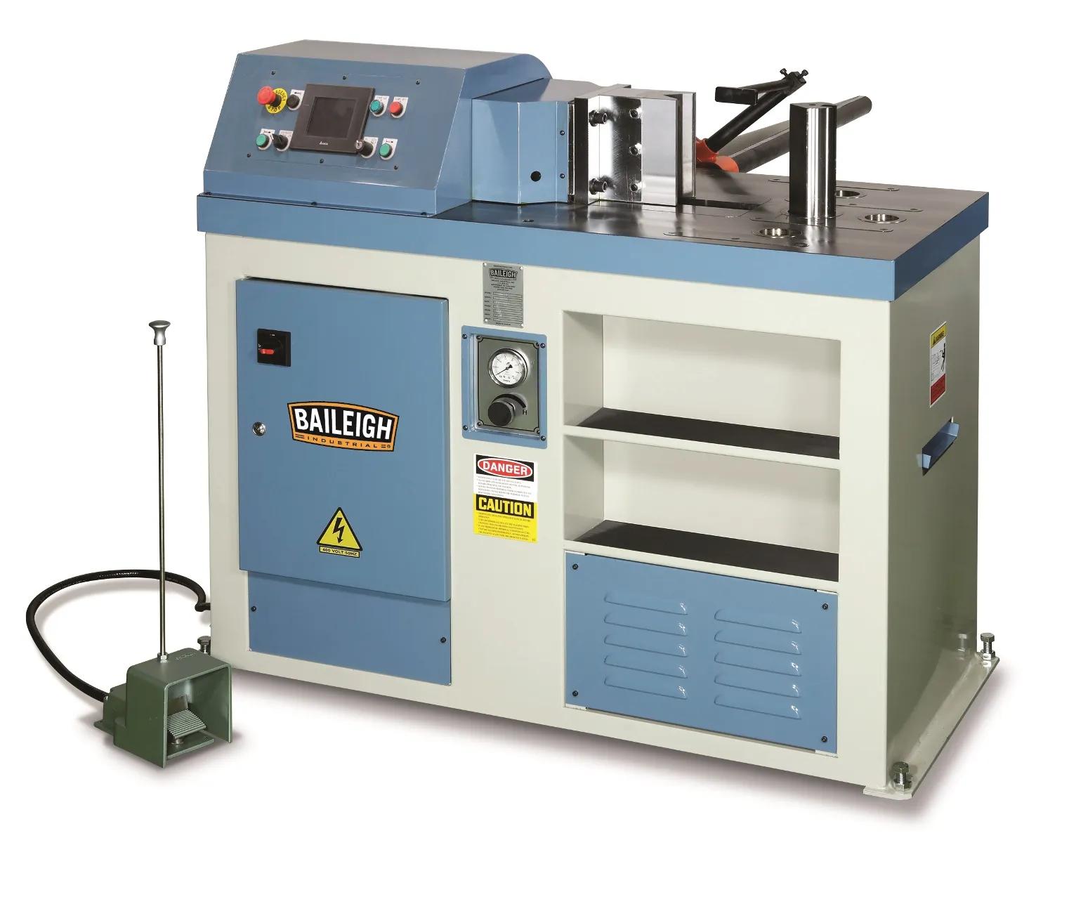 2,266-pound steel frame, made from 4 powerful pieces of inch-thick flat bar, will keep results accurate for many years and won’t flinch under pressure