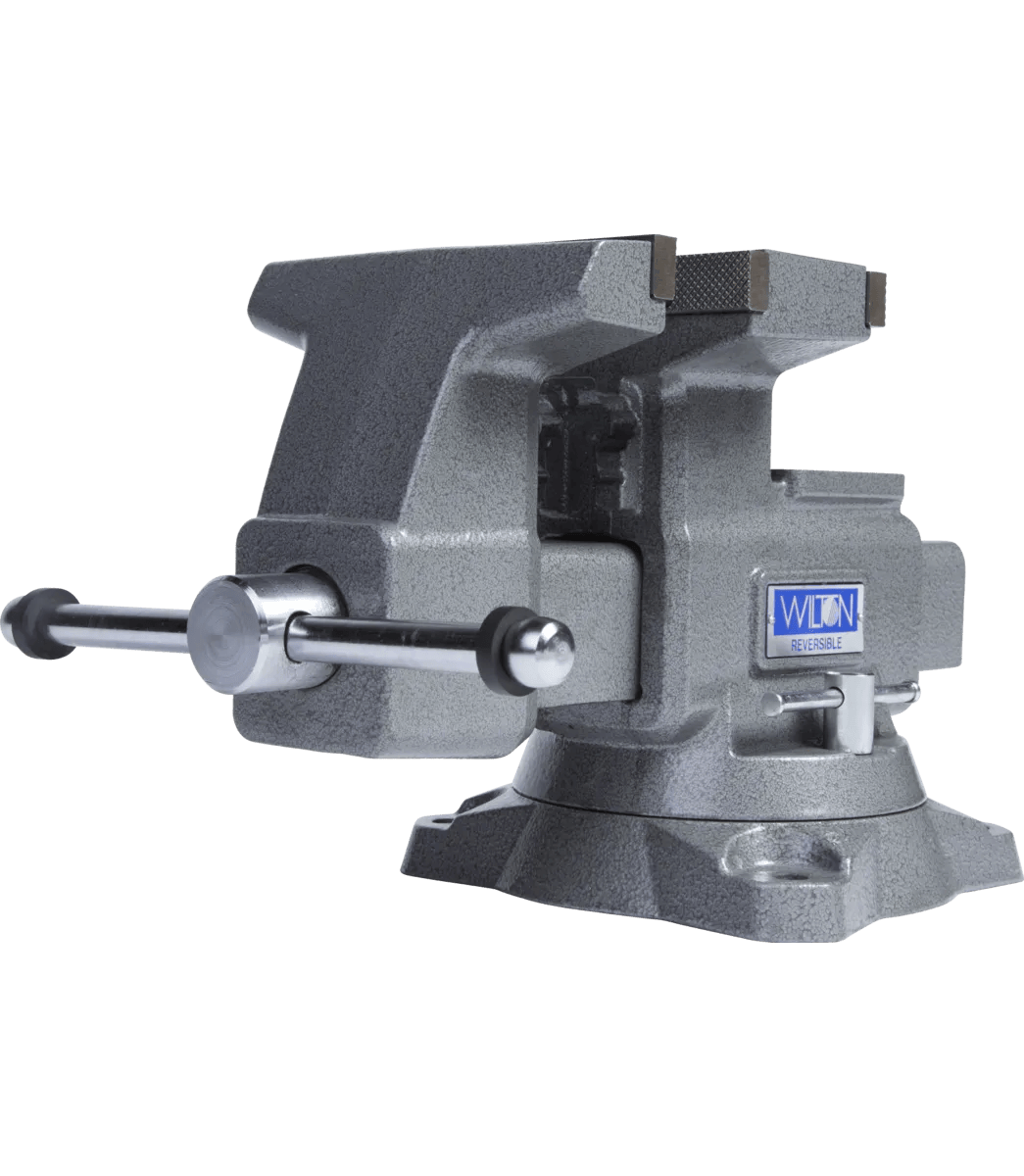 6-1/2 in. Reversible Bench Vise with 360-Degree Swivel Base