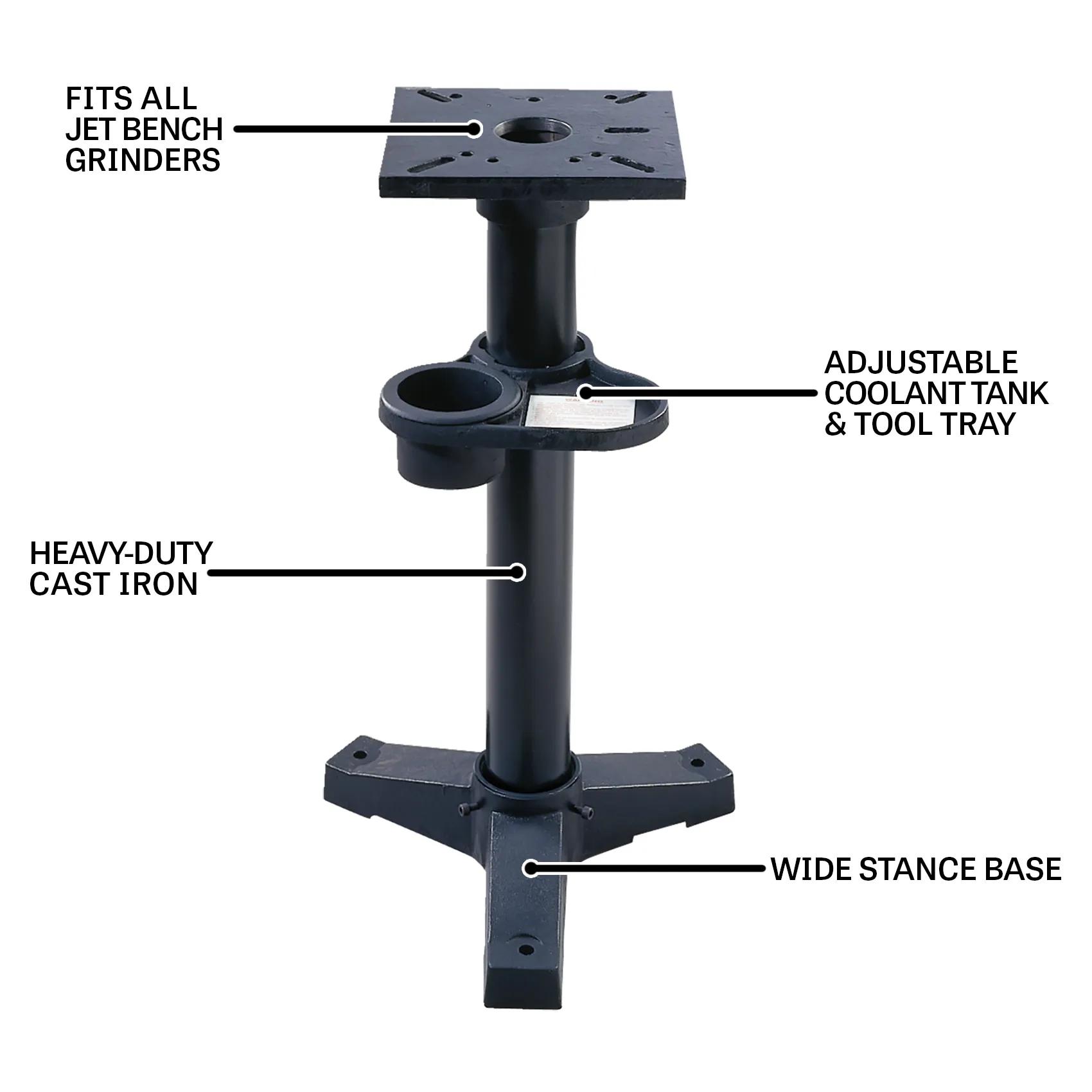 8" Bench Grinder & JPS-2A Stand, 0.5HP, 120V 1PH(577102K)