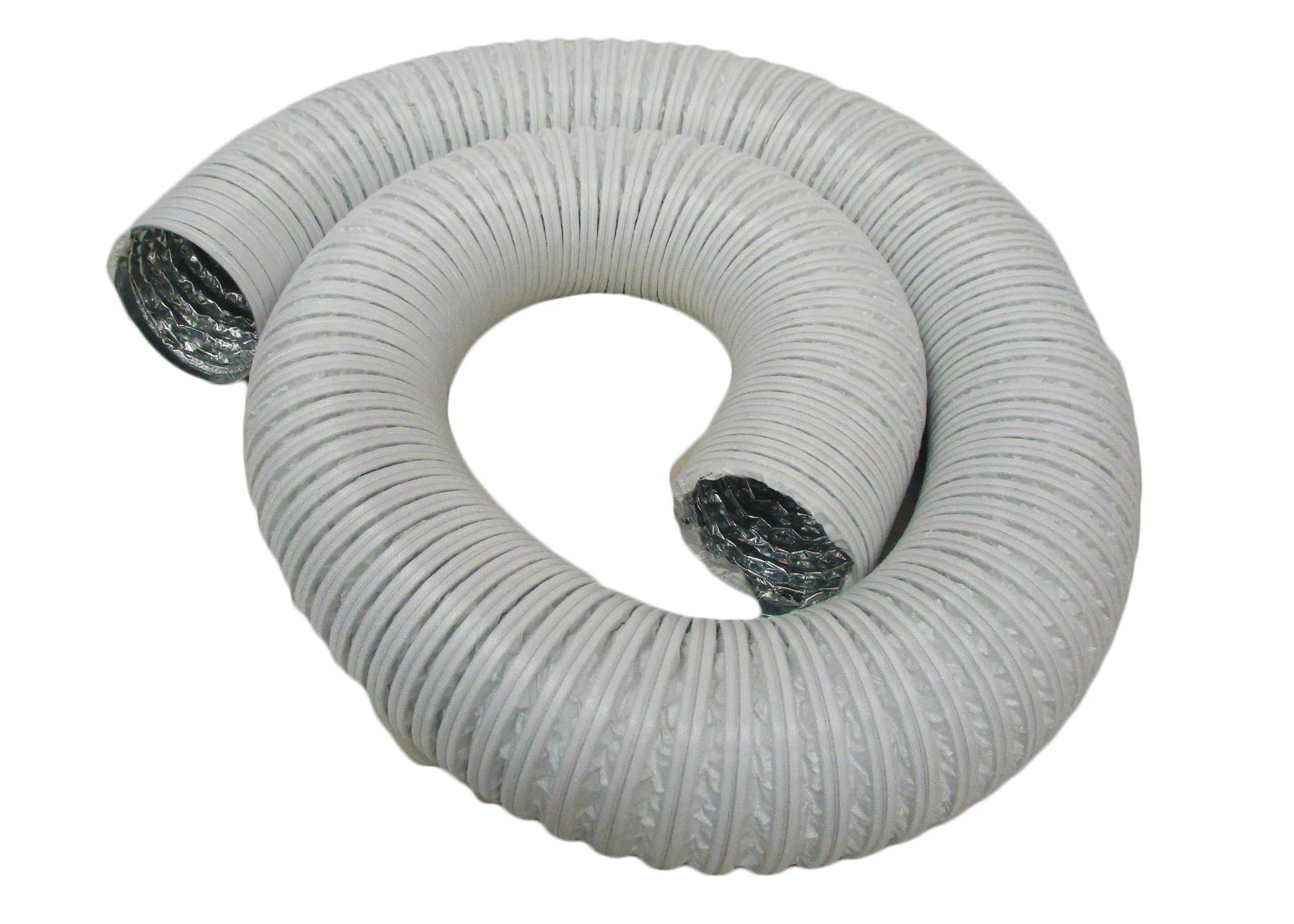 Heat-Resistant Dust Collection Hose, 8' x 3" Dia, 180 Deg. Max