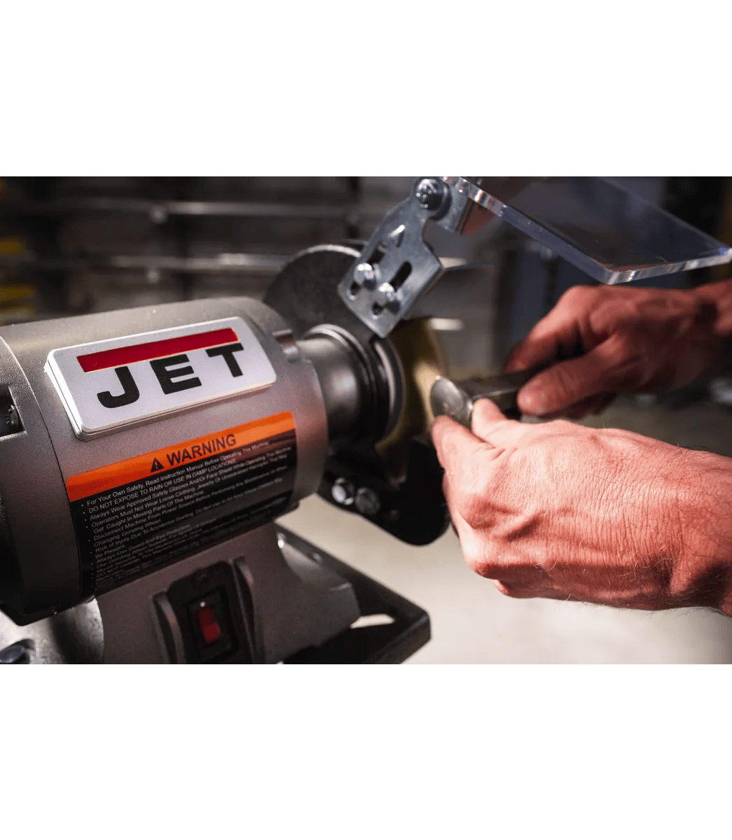 Shop Grinder w/ Grinding Wheel & Wire Wheel, 0.5HP, 115V 1PH(JBG-6W)