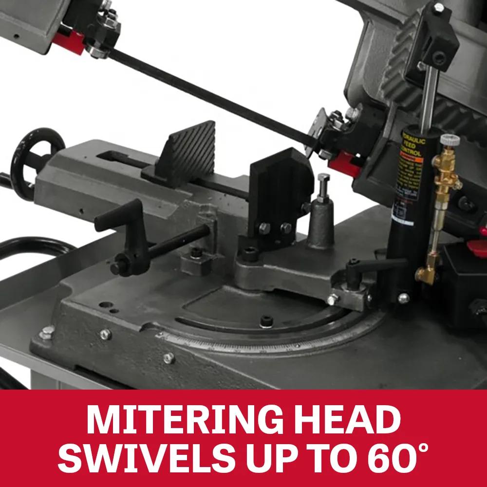 5" x 6" Horizontal Mitering Bandsaw, 0.5HP, 115/230V 1PH(HBS-56S)
