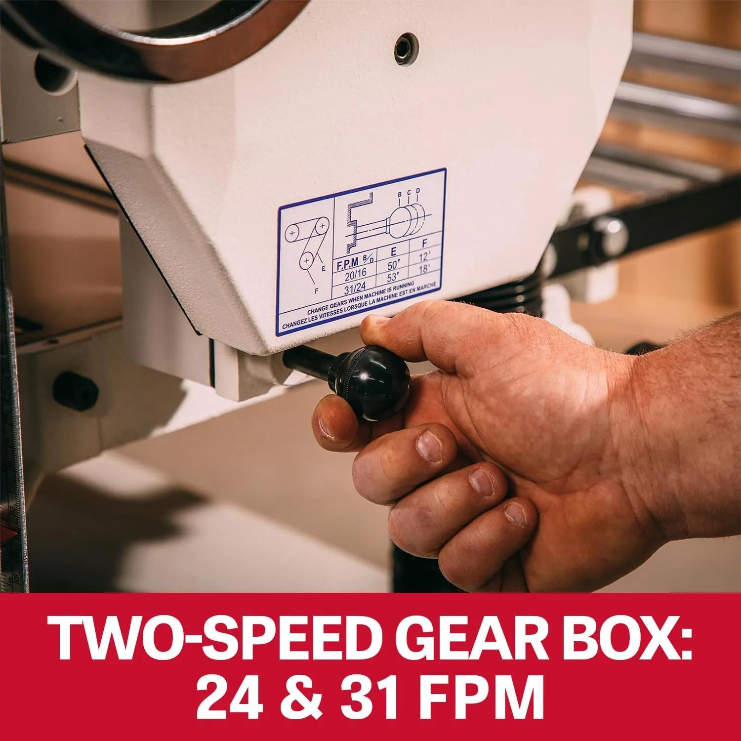 20" Helical Head Wood Planer, 5HP, 1Ph(JWP-208HH)