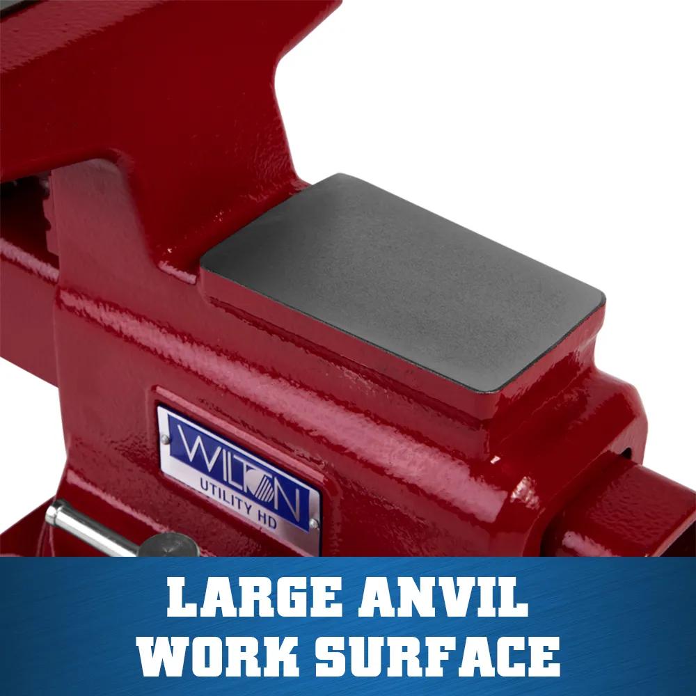 6-1/2 in. Utility HD Bench Vise with 360-Degree Swivel Base