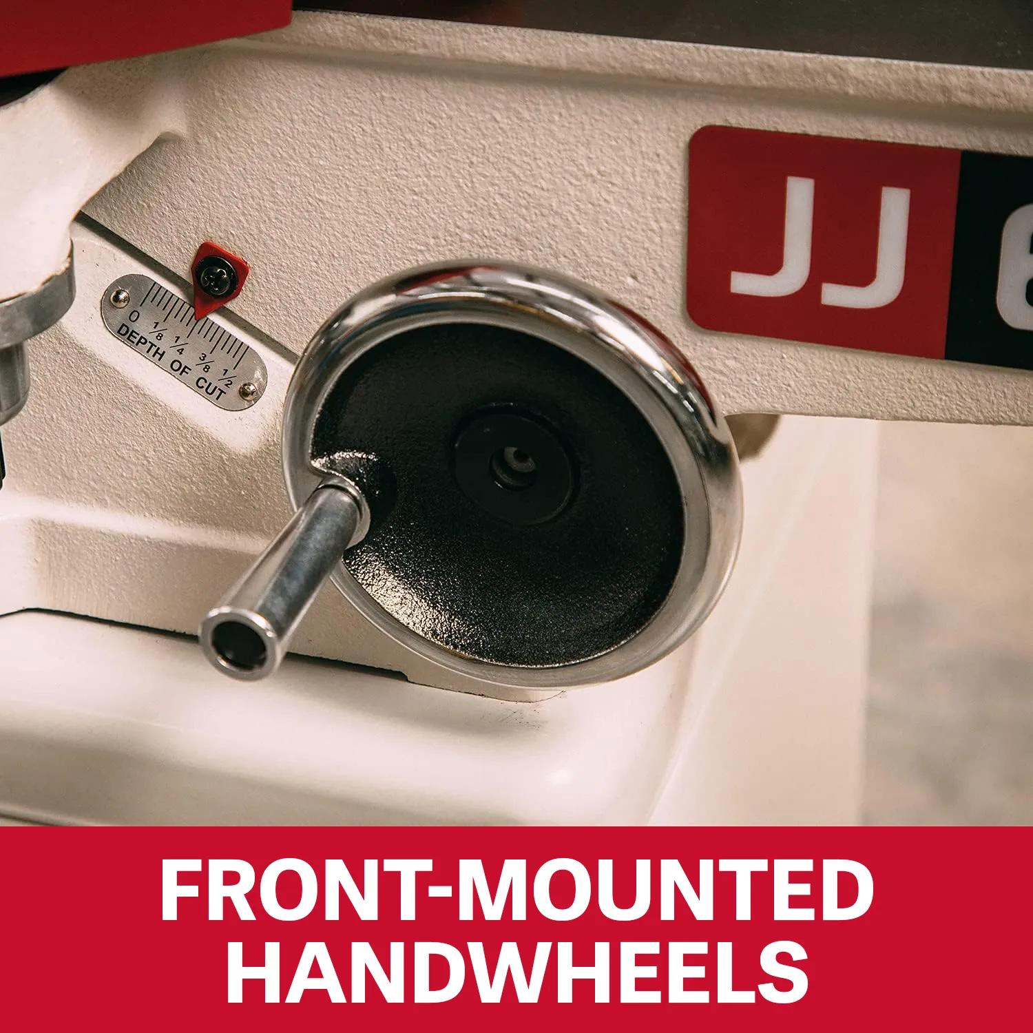 6" Long Bed Wood Jointer w/ Helical Head Kit, 1HP, 115/230V 1PH(JJ-6HHDX)