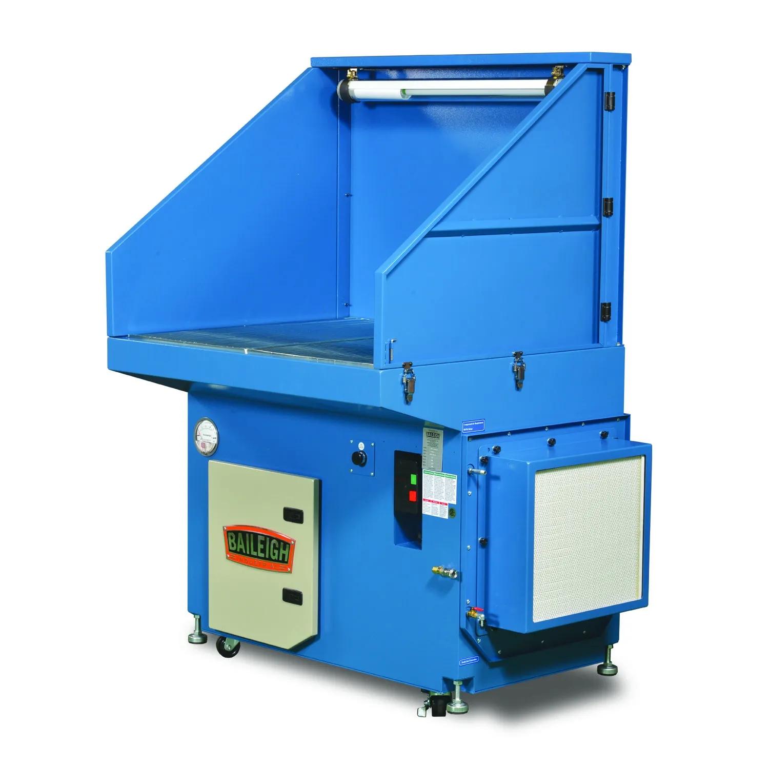 Downdraft tables are becoming more popular with all of the air quality regulations that are now in place. 