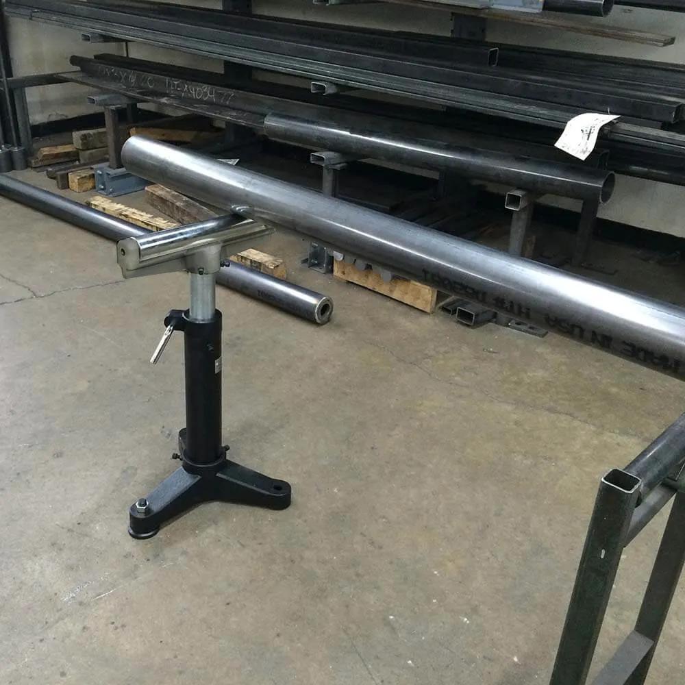 Horizontal Roller Material Support Stand