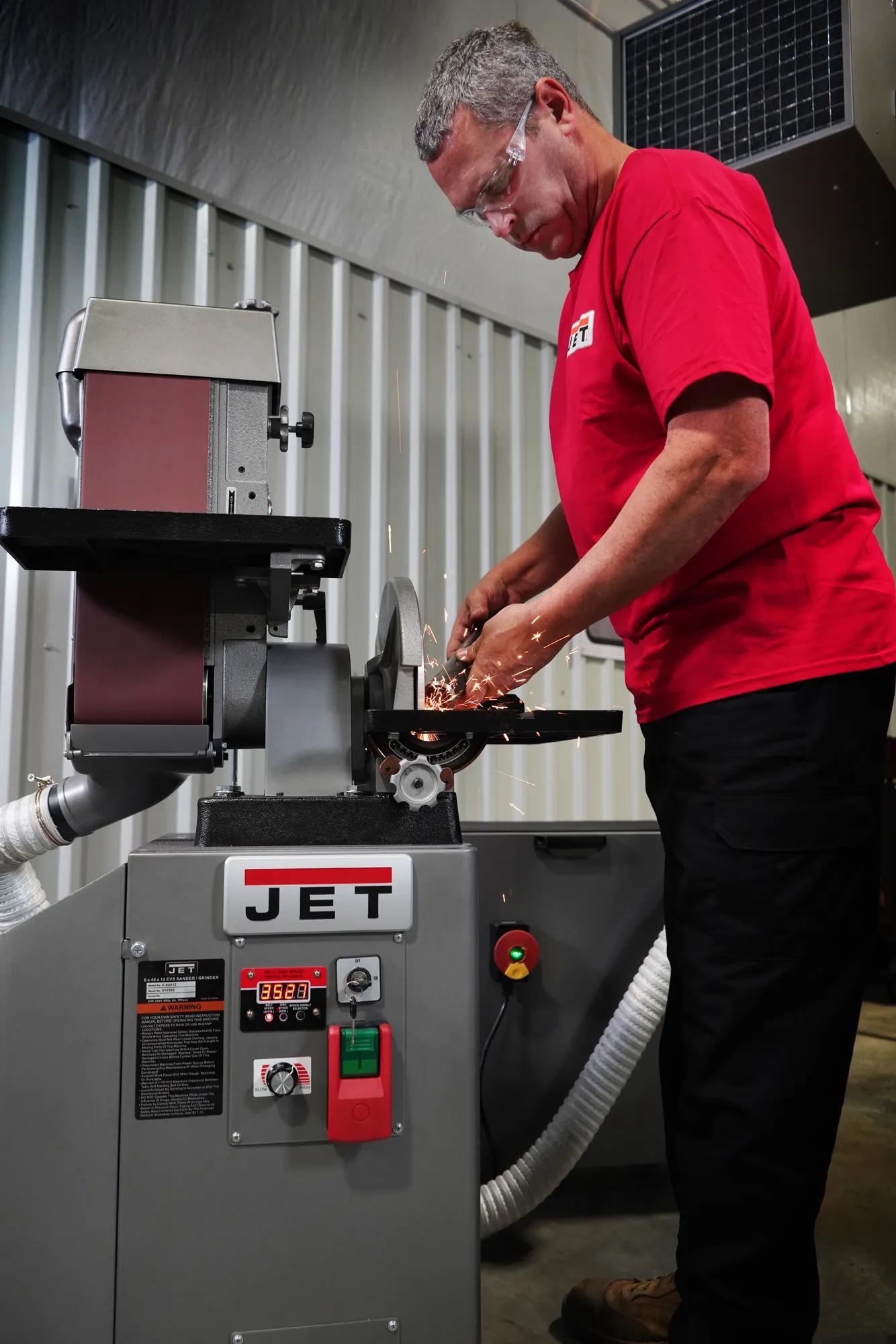 6" x 48" Vari.-Speed Belt & 12" Disc Finishing/Grinding , 2HP, 230V 3PH(J-64812VS)