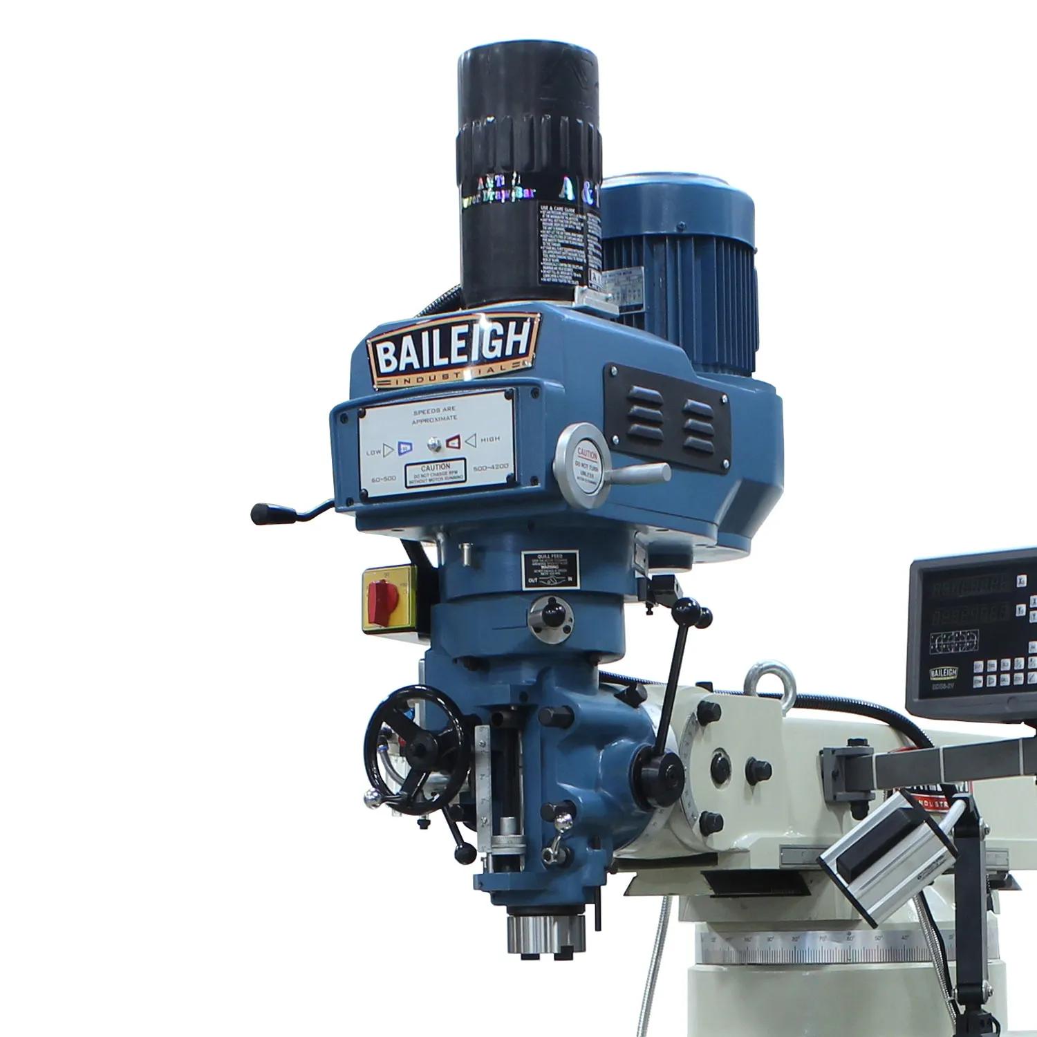 Baileigh VM-1054E-VS 220V 3-Phase Variable Speed Vertical Mill