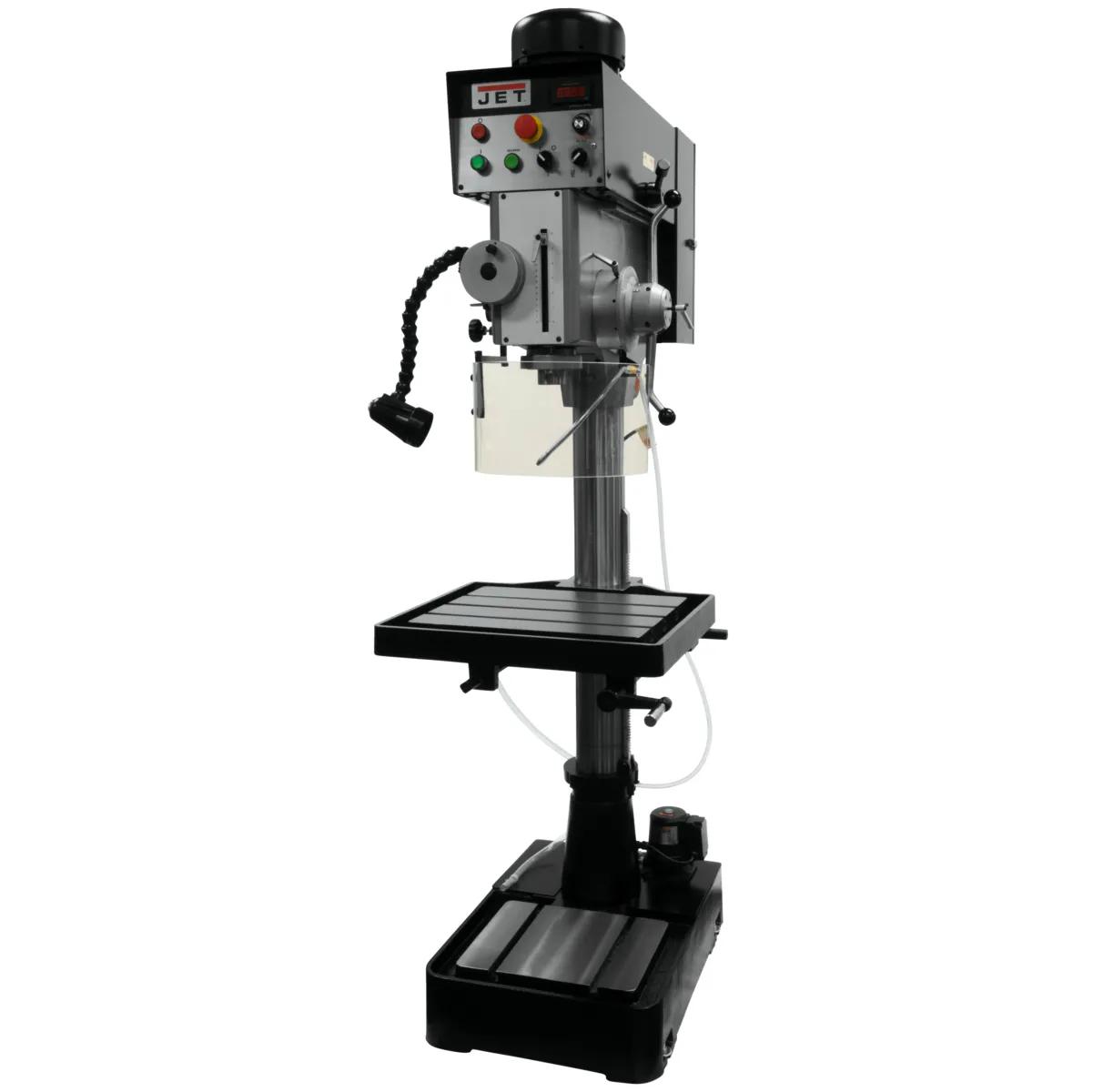 20" Swing, Geared Head Drill Press w/ Power Downfeed, 2HP, 230V 1PH(JDP20EVST-230-PDF)