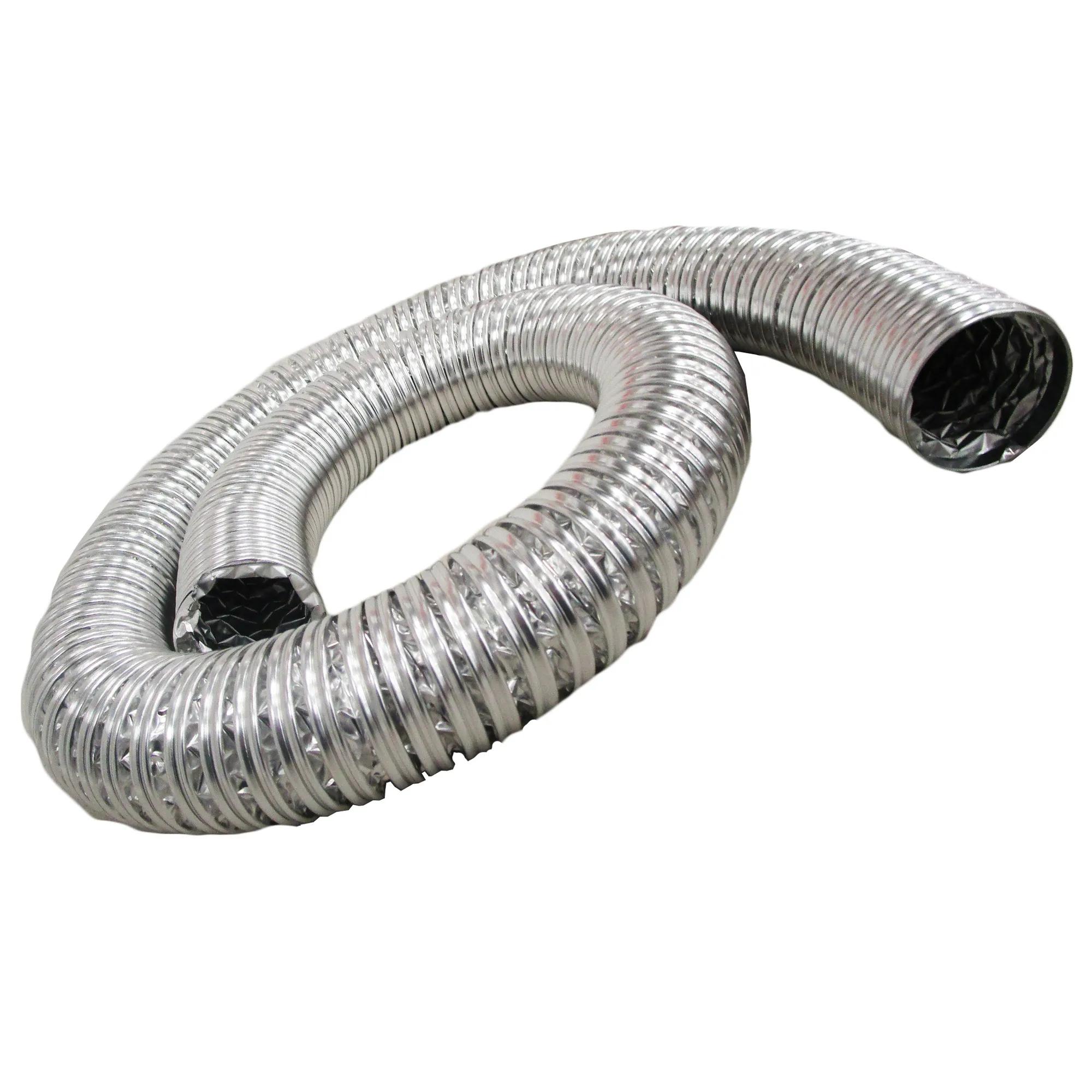 Heat Resistant Dust Collection Hose, 2 in dia x 8 ft length, max 130 degrees