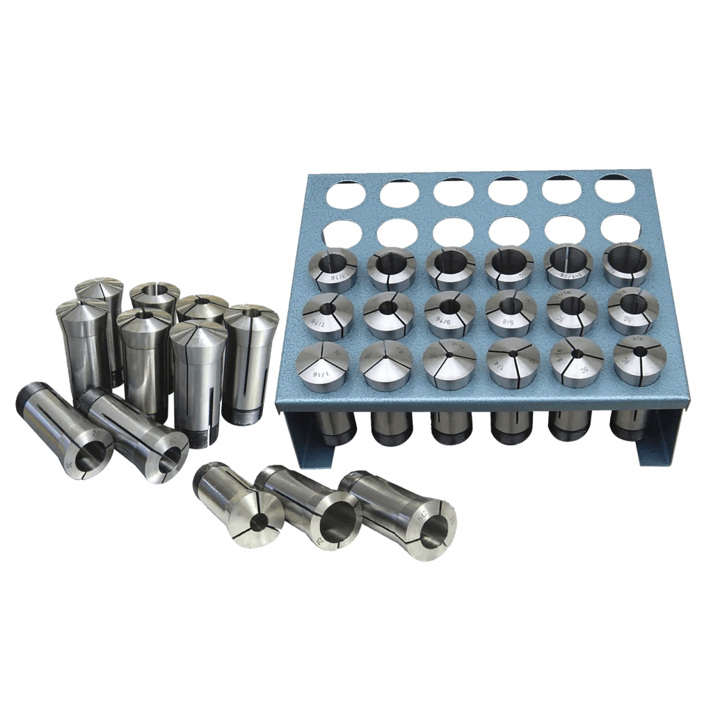 35-Piece Premium 5C Collet Set with Rack