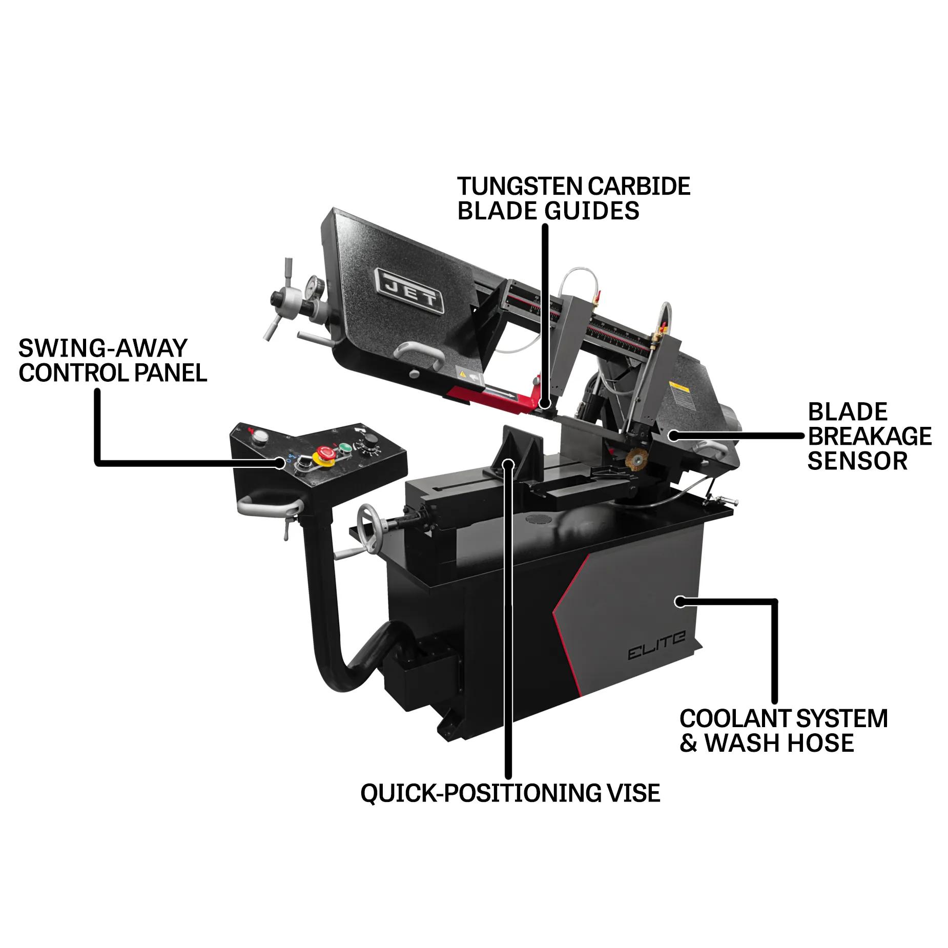 9" x 16" Vari. Speed Bandsaw, 1.5HP, 115/230V 1PH(EHB-916V)