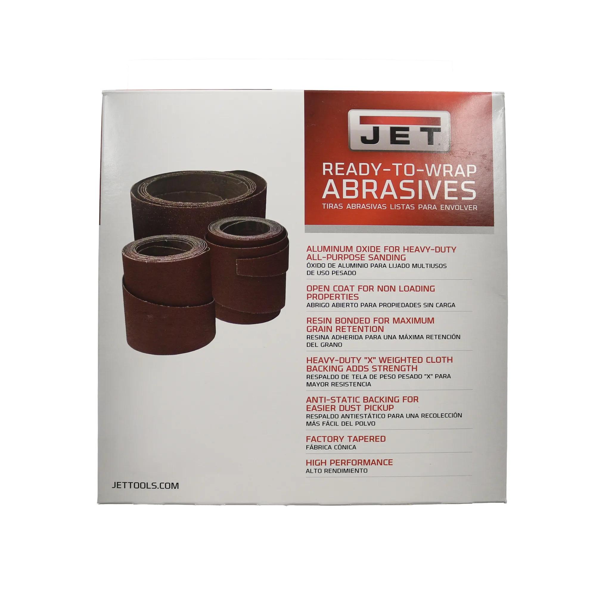 Ready-to-Wrap Abrasive Sandpaper, 25 in, 100 Grit, Pack of 3