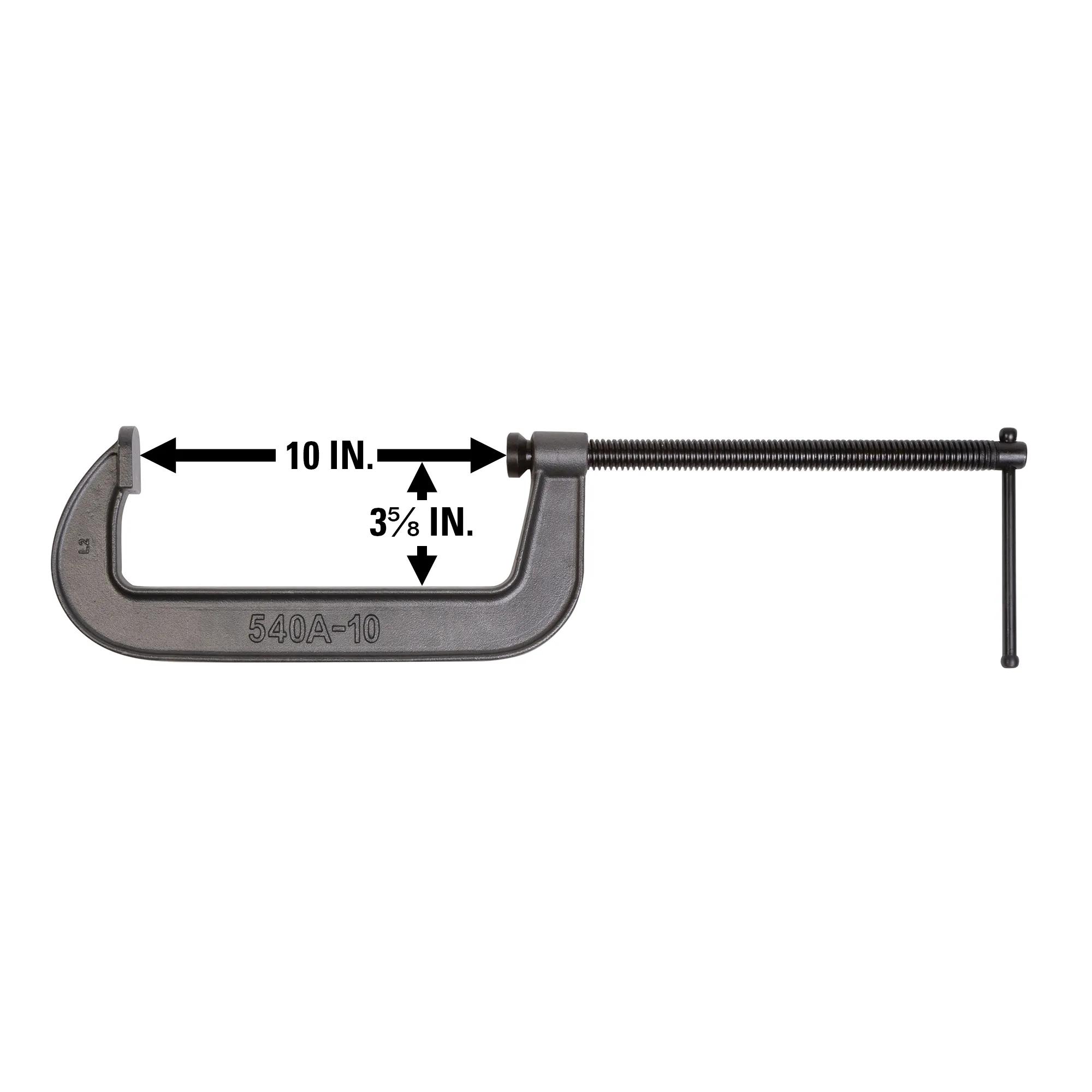 540A Series C-Clamp 0 - 10 in. Opening Capacity