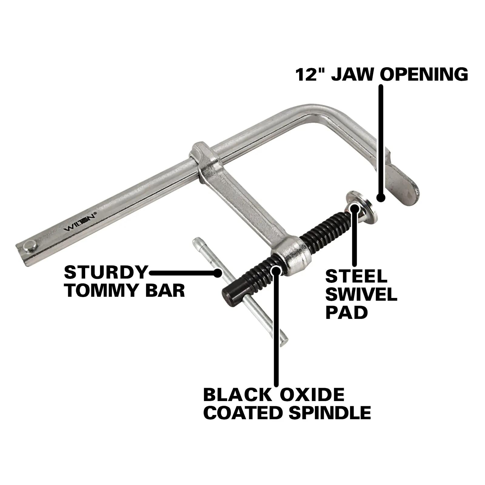 12 in.  Light Duty F-Clamp - (1200S-12)