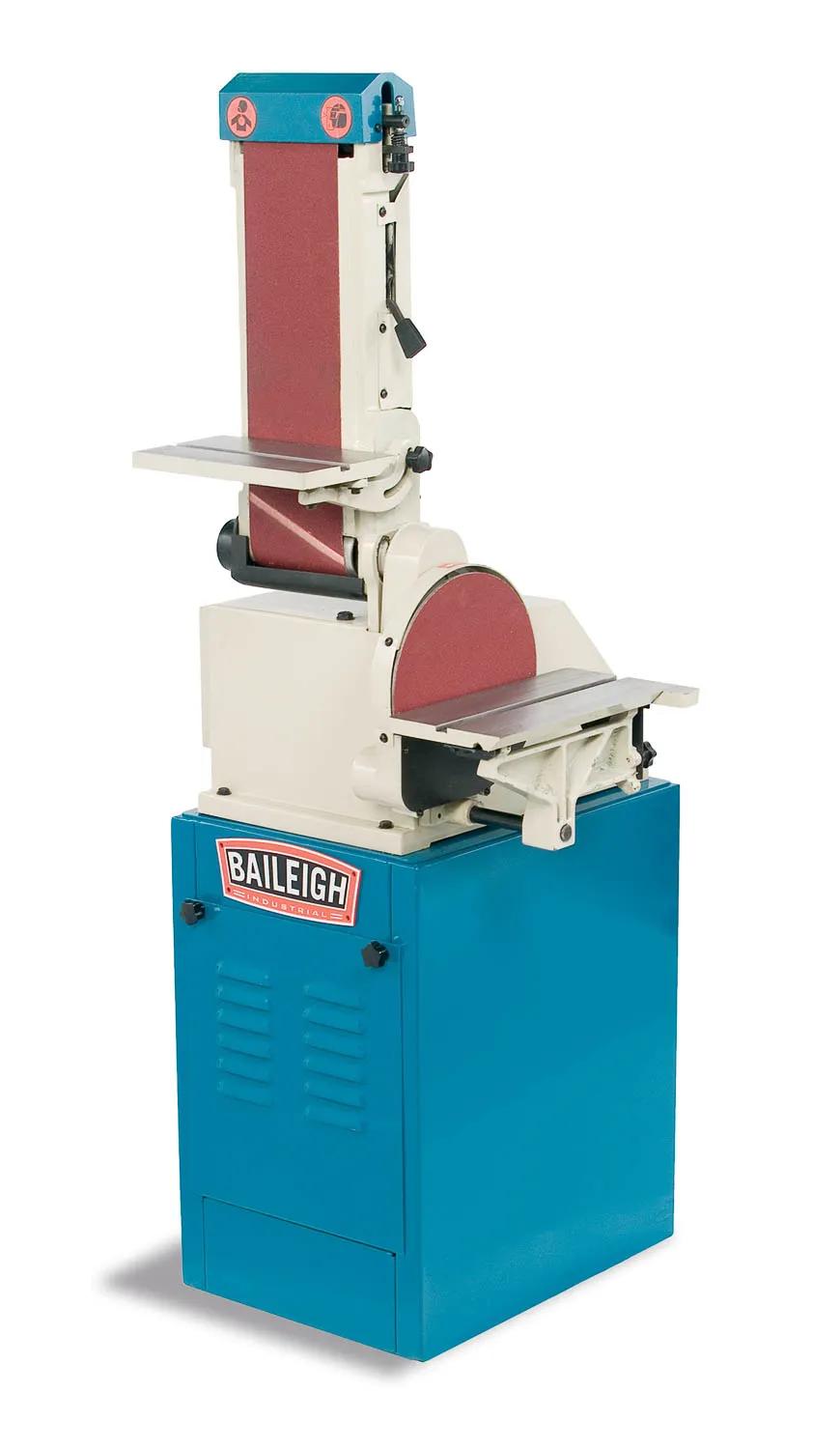 Save a lot of floor space in your shop with this 2-in-1 combination of an abrasive disc grinder and an abrasive belt grinder.