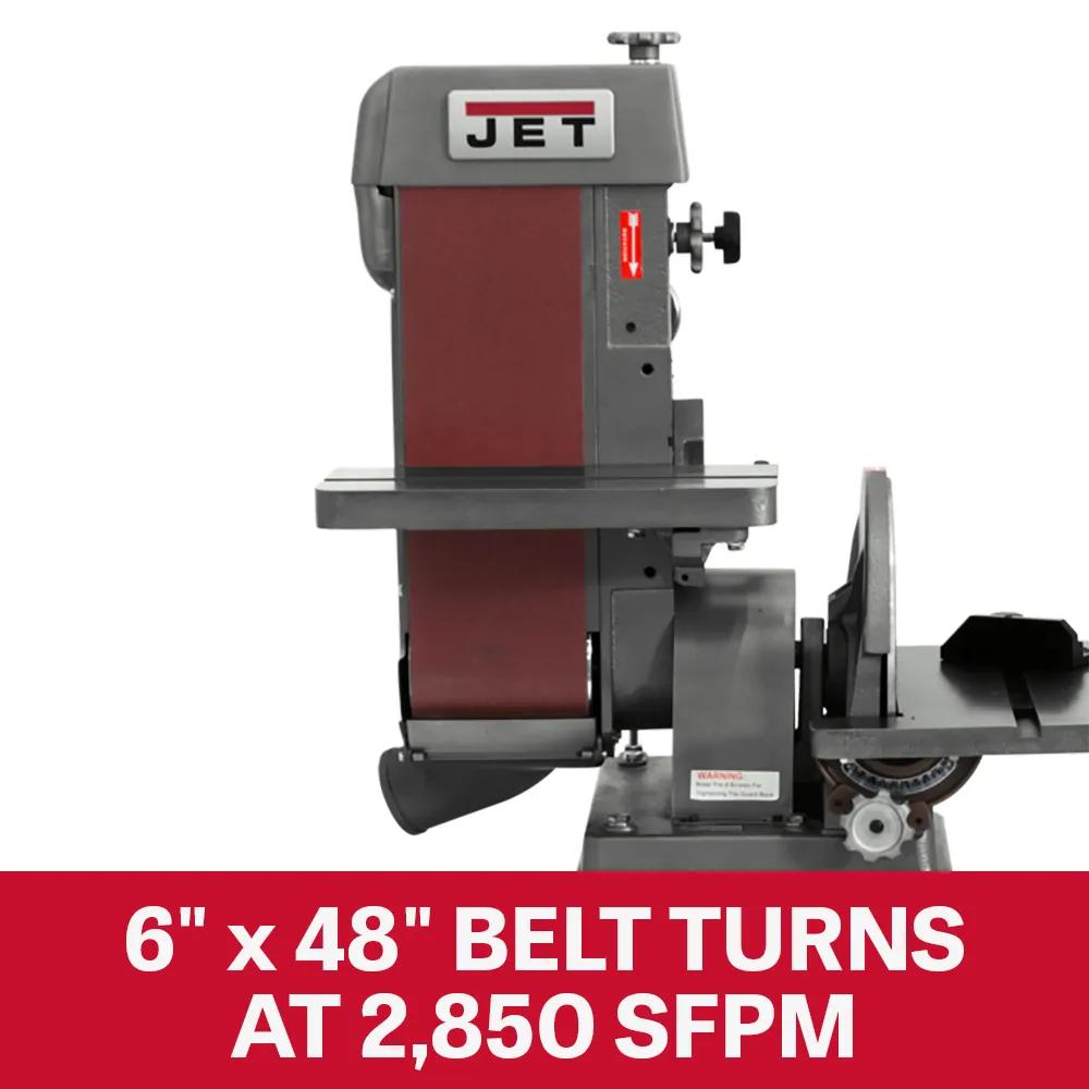 6" x 48" Industrial Combination Belt & 12" Disc Finishing , 1.5HP, 115V 1PH(J-4200A)