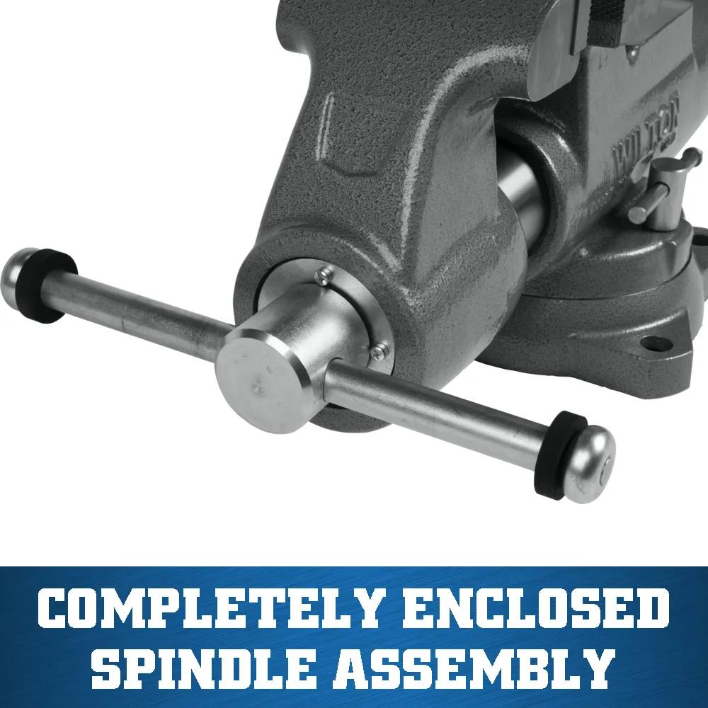 5 in. Machinist Vise with Swivel Base