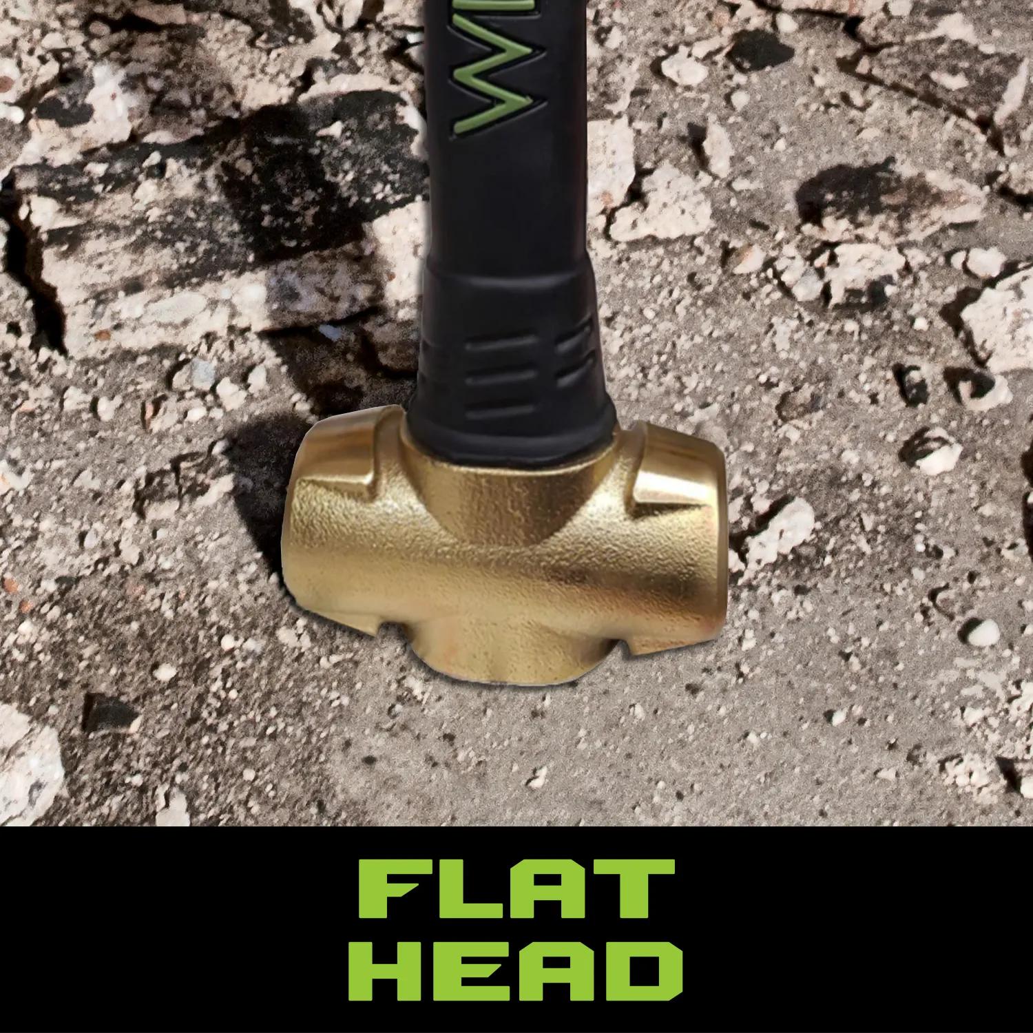 4 Lb Head, 12 in.  B.A.S.H Brass Hammer