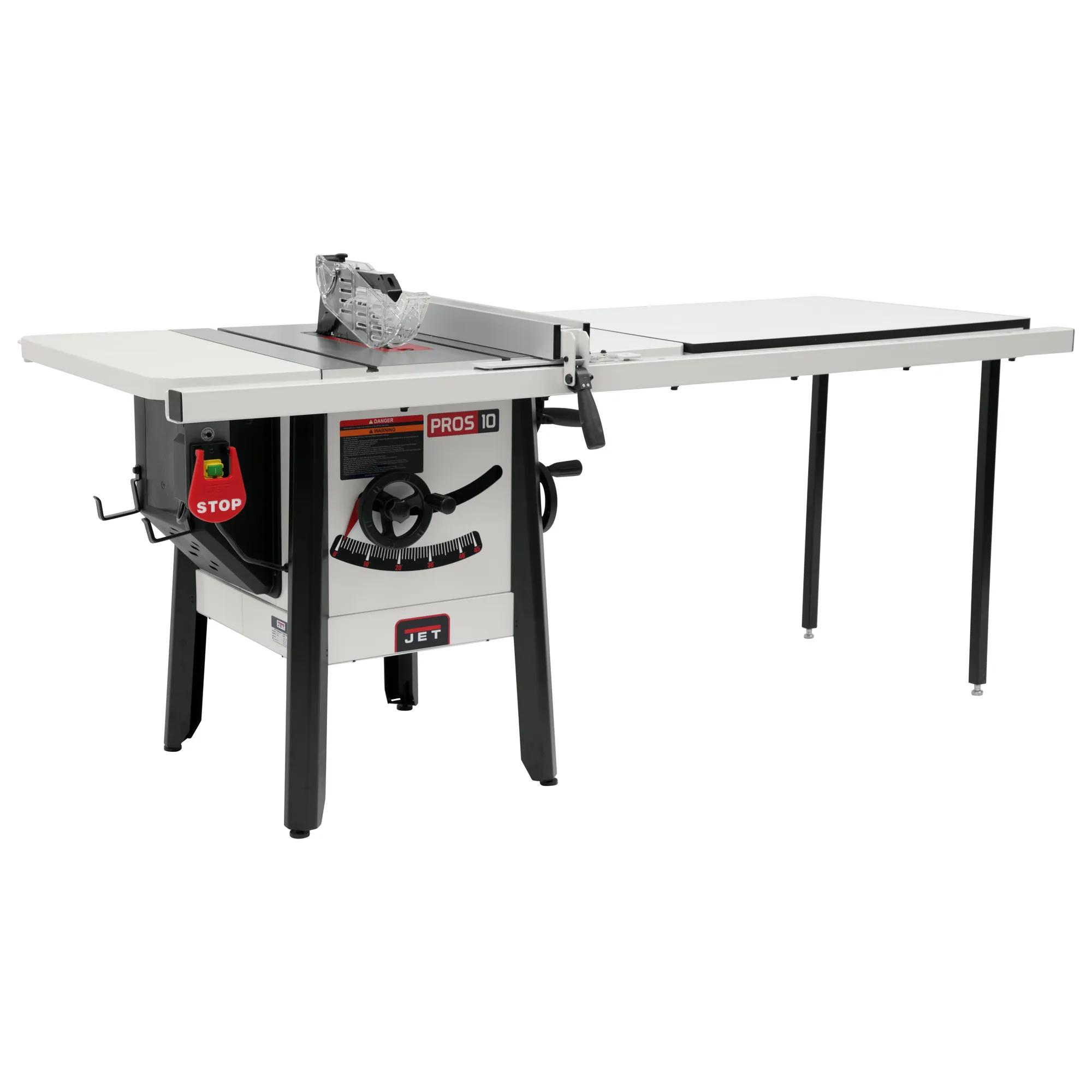 10" ProShop II, Table Saw, Steel Wings, Extension 52" Rip, 1.75HP, 115V 1PH(JPS-10-52S)