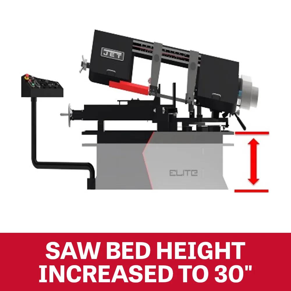 8" x 13" Vari. Speed Mitering Bandsaw, 1.5HP, 115/230V 1PH(EHB-8VSM)