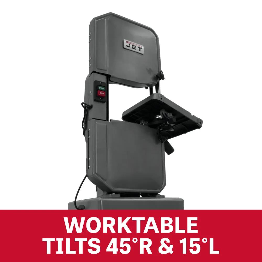 14" Metal/Wood Vert. Bandsaw, 1HP, 230/460V 3PH(J-8203K)