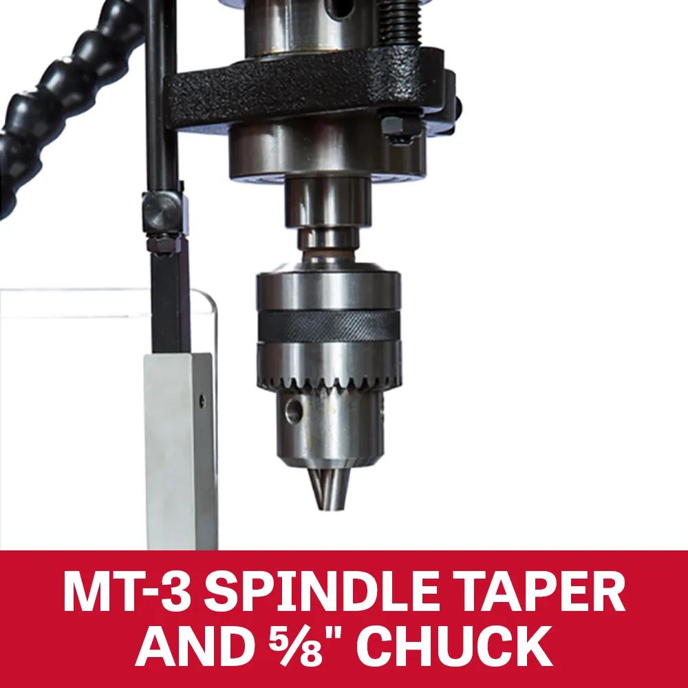 22" Industrial Floor Model Drill Press, 1.5HP, 115/230V 1PH / 3PH(IDP-22)