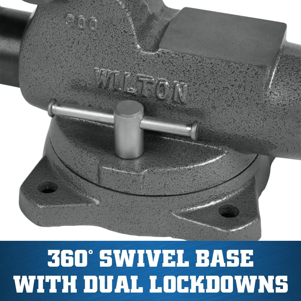 3 in. Machinist Vise with Swivel Base