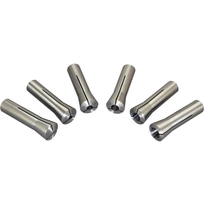 6-Piece Premium R8 Collet Set with Rack