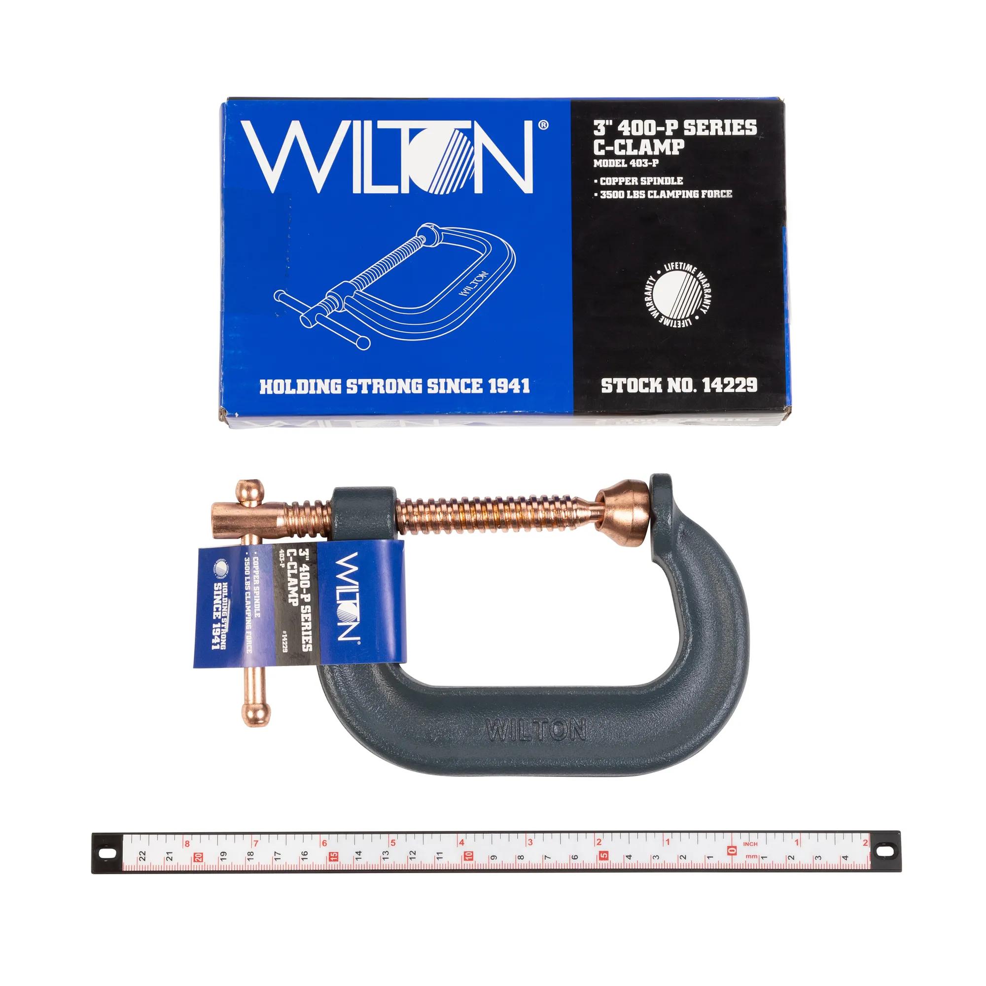 Spark-Duty Drop Forged C-Clamp, 0 - 3 in. Opening, 2-7/16 in. Throat Depth