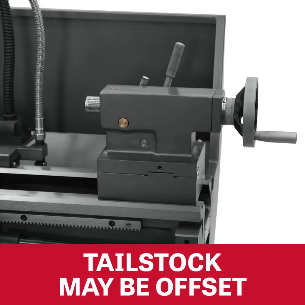 Tailstock may be offset