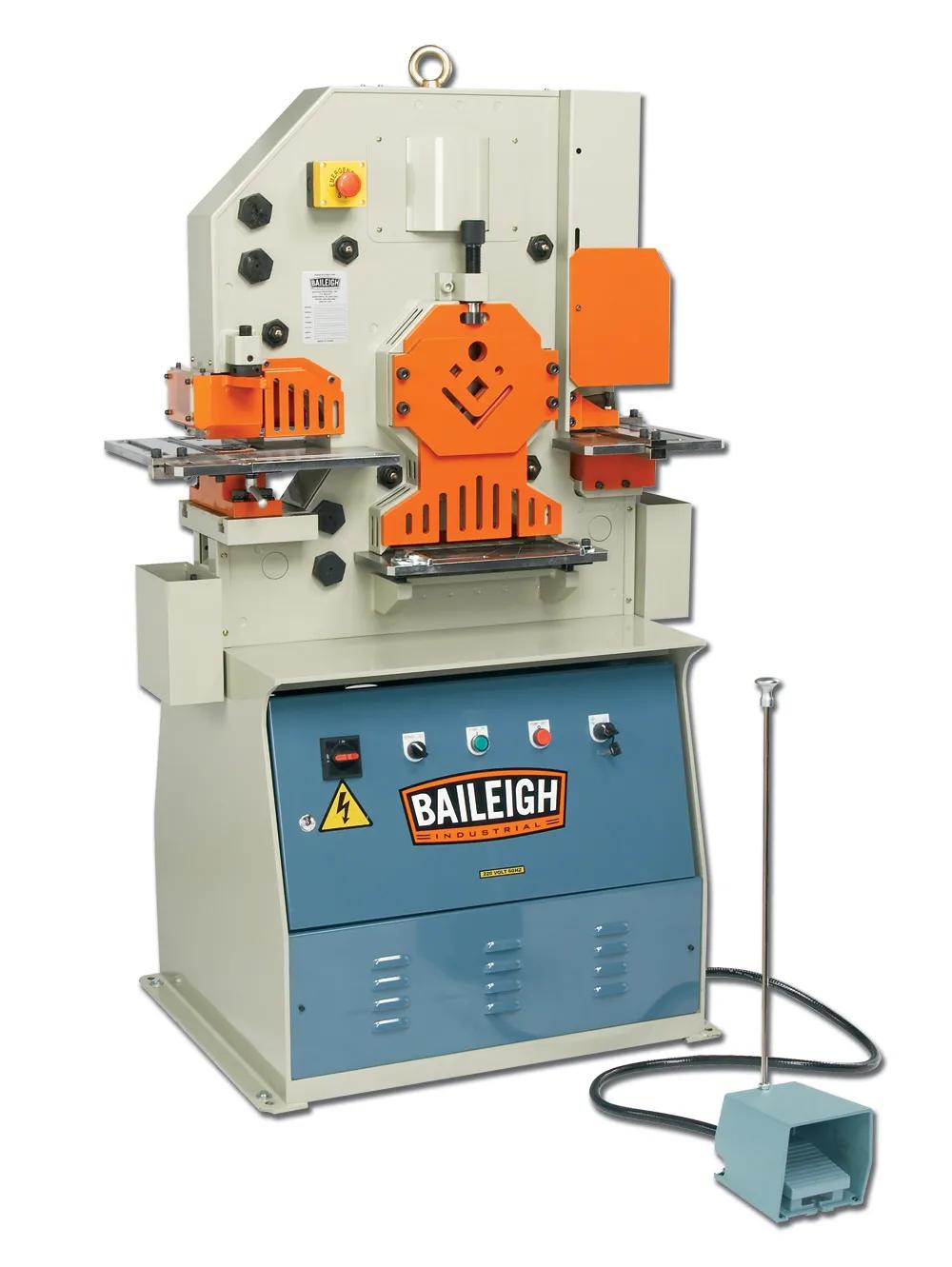 The tall, compact SW-501 saves space in your shop and operates at low noise levels, unlike some ironworker machines on the market.